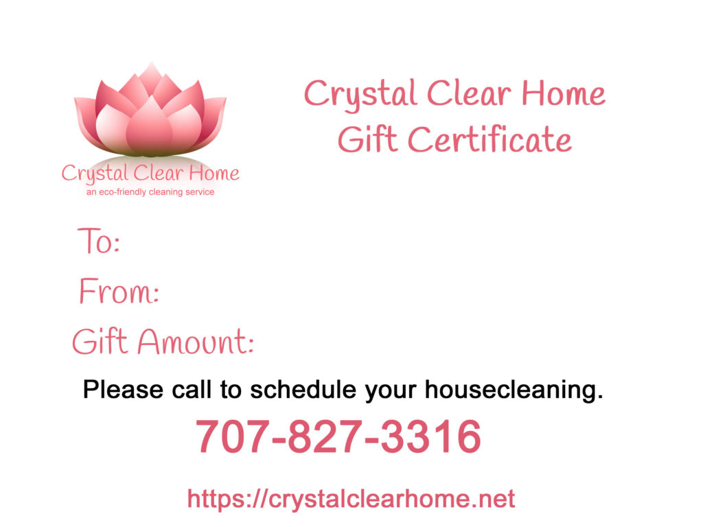 Crystal Clear Home Gift Certificate